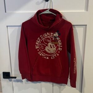 Disney Red Hoodie with Mickey Mouse Graphic